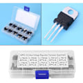 Miniatyrbillede 3 af 5: 60 stk. 3-benet 10 Værdier L7805CV-LM317t Power Triode Transistorer Sortimentssæt Strømstyring til DIY Elektronik