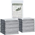 Miniatyrbild 1 av 4: 14-pack Nödfiltar i Folie, 160 cm x 210 cm, Mylar Nödtermisk Filt, Högreflekterande Silverfolie Överlevnadsfiltar för Utomhuscamping