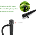 Miniatyrbilde 3 av 5: 100 stk justerbar slange vanningsdrypper automatisk dryppvanningssystem mikrosprinklere dryppere for plante drivhus DIY hage
