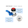 Pikkukuva 2 / 5: (75 × 75 × 131) Hanan säiliö 1000l adapteri 1000L DN50 (75mm) IBC-säiliöliitäntä Elintarvike-adapteri Säiliöhana IBC-säiliöliitin IBC-perhonen