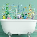 Miniatyrbillede 2 af 5: Anti-kollisions Iris Have Blomster Vindue Stickers Glas Stickers Non-Stick Stickers Vindue Dør Badeværelse Dekaler 60x30cmx2stk