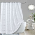 Miniatyrbilde 2 av 5: Enkel vanntett dusjforheng i lin, tykk polyester dusjforheng, badeforheng, sengeforheng 120*180 cm