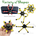 Miniatyrbillede 3 af 5: Transformable Fidget Spinners - Kæde Robot DIY Legetøj - Stresslindring for Teenagere/Voksne 10 stk