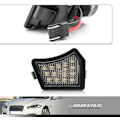 Pikkukuva 3 / 4: 2 kpl Led-taustapeilin lätäkkövaloa taustapeilin tervetulotoivotusvaloja Volvo V40 XC90 S40 V50 C30 C70 S60 V60 S80 V70 XC70 Jaguar XF XE X