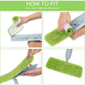 Miniatyrbilde 3 av 5: 6 stk. Mopp Erstatningsputer, Mikrofiber Spraymoppeputer for Spraymopper, 42*14cm (Grønn)