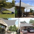 Miniatyrbillede 4 af 5: Rektangulær skygge sejl, 95% UV beskyttelse, vandtæt skygge klud - Markise - Solbeskyttelse - til have, terrasse, camping, balkon (grå, 2 * 3m)