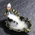 Miniatyrbillede 2 af 5: Lotus Blomster Røgelse Brænder, Tilbagevendende Røgelse Kegle Brænder, Røg Røgelse Holder Til Røgelse Og Duft Dekoration, Røgelse Brænder