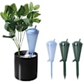 Miniatyrbillede 1 af 5: 4 stk. plastik vandingskugler, vandingsanordninger til planter, automatisk selvvandingssystem, til indendørs og udendørs planter, stueplanter, haveblomster