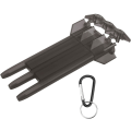 Miniatyrbillede 1 af 4: Dartboks, bærbar ABS + aluminiumlegering dartboks 3 ærme opbevaringsboks med hængeløkke