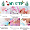 Miniatyrbild 5 av 5: Snögubbe Diamantmålning Kit, Vinter Diamantkonst Kit för Vuxna, 5D Jul Diamantpunkter Full Borr Rund för Föräldrar-Barn Interaktion, Vägg Deko