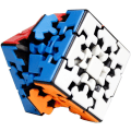 Miniatyrbilde 4 av 5: Gear Cube 3x3 Puslespill Kung Fu Cube 3D Puslespill 3x3x3 Cube Glatt Puslespill Glatt Vrid Puslespill Cube med en Cube Tripod (Flerfarget)