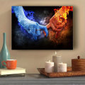 Miniatyrbild 4 av 5: Hand-in-hand canvas målning kärna högupplöst bläckstrålemålning ramfri dekorativ målning vardagsrum sovrum heminredning