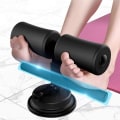 Miniatyrbillede 4 af 5: Sit Up Bar Sugtion Gulv, Justerbar Polstret Ankelsupport Sit Up Træningsudstyr, Velegnet til Hjemmefitness Rejseudstyr Sort