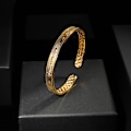 Miniatyrbild 2 av 5: Simulerad guldpläterad armband i guld för gåva till kvinnor