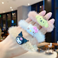 Pikkukuva 5 / 5: 3 kpl Sanrio kanelirullat musta kauneus uusi e plushi hiusrengas yksinkertainen
