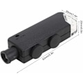 Miniatyrbilde 4 av 5: 60-100x justerbart LED-lys LED mikroskop lommeformat bærbar forstørrelsesglass for observasjon