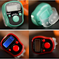 Miniatyrbillede 5 af 5: 6 stk. Finger tæller Elektronisk tæller Række Finger Ring Nummer Markør Tæller LCD Tæller, Digital Puls Tæller Hånd Ring Manuel Finger Tælling Sc