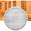 Miniatyrbillede 1 af 5: Sauna Lampe - Deflagrant Anti-polstring fugtighed Temperatur Rund Lampe Til E27 Ledning Sauna, 17.58.2cm