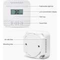 Miniatyrbilde 4 av 5: Karbonmonoksiddetektor, bærbar karbonmonoksiddetektor med LCD digitalt display for hjemmereise, karbonmonoksidalarm, CO-detektor alarm for hjem
