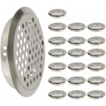 Miniatyrbillede 1 af 5: 20 stk. 53mm rustfrit stål ventilationsgitter rundt mesh åndedræt deodoriserende til skab skab udstødningsluft udstødningsgitter ventilation til køkken