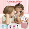 Miniatyrbild 4 av 5: Mini Karaoke Maskin för Barn Vuxna, Bärbar Bluetooth Högtalare med Trådlös Mikrofon, Mikrofonleksak för Småbarn Flickor och Pojkar Födelsedagsfest