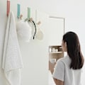 Miniatyrbillede 3 af 5: 4 stk. rustfrit ståldør knage knagerække til soveværelse badeværelse køkken holdbar ingen boring reversible kroge 4 farver