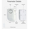 Miniatyrbillede 2 af 5: 2-delt Wi-Fi vandlækagedetektor, intelligent oversvømmelsesdetektor 130dB, vand sensor trådløs, push-beskeder på smartphones smart life