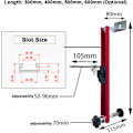 Miniatyrbillede 4 af 5: Laser niveau støtte justerbar i aluminiumslegering med stabil montering med universaladapter Laser tilbehør 500 mm som en mulighed