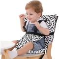 Miniatyrbild 1 av 5: Easy Seat Bärbar Hög Barnstol Resestol - Vit, Justerbar, Säker och Tvättbar Stol - för Småbarn - Bekvämt Tyg, Får Plats i Din Handväska