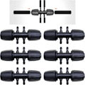 Miniatyrbillede 1 af 3: 6 stk. 1/2 tomme vandingsfittings, 6-vejs havevandingsrør-konnektor, drypvandingsfitting til PE-slange fra 16 mm til 4/7