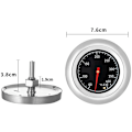 Miniatyrbillede 2 af 5: Bi-metallisk analog termometer til træ- og grillovn