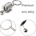Miniatyrbillede 3 af 5: 2 stk. Gear Knob nøgleringe Shifter Gear nøgleringe Bil Shift formet nøgleringe