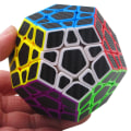 Miniatyrbillede 2 af 5: Rubiks terning-puslespil Rubiks terning Ny ultra-høj hastighed kulfiber klistermærke Rubiks terning