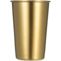 Miniatyrbillede 2 af 5: Sæt med 5 kaffekopper i stål i 500 guld rustfrit stål á 500 ml, farverige metalkopper med bred åbning, modstandsdygtige over for kulde og varme, ubrydelige til i
