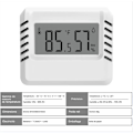 Miniatyrbild 2 av 5: Digital hygrometertermometer, 2 st mini-termometrar för inomhusbruk, stor LCD-skärm, bärbara datorer, min/max-registrering, för hus, terrarium, babyrum, källare