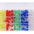 Miniatyrbild 5 av 5: Kit med 500 LED-lysdioder på 5 mm, sortiment med 5 färger, elektroniska komponenter