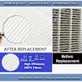 Miniatyrbilde 3 av 5: 4-trinns erstatnings HEPA-filtre kompatible med RENPHO RP-AP088W/RP-AP088B luftrensere, delenummer RP-AP088-f1(RP-AP088-f2)