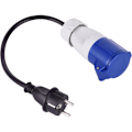 Pikkukuva 1 / 5: Electraline CEE17-30cm uros-naaras asuntovaunuadapteri