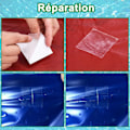 Miniatyrbillede 4 af 5: Pool Patch Reparationssæt, TPU Klar Tape, til reparation af oppustelige madrasser, baderinge, oppustelige huse, oppusteligt legetøj, presenninger
