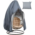Pikkukuva 1 / 5: Patio riipputuolin suojus Munan keinu Cocoon tuolin suojus vetoketjulla, Raskaat puutarhakalusteet suoja Tuulenpitävä Vedenpitävä Ulkokäyttöön, 190 x 115cm(