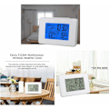 Miniatyrbillede 4 af 5: Trådløst hygrometer mekanisk til indendørs udendørs termometer med udendørs sensor LCD-skærm Digital temperatur fugtighedsmonitor med baggrundsbelysning (hvid