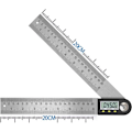 Miniatyrbillede 1 af 4: Digital vinkelmåler 0-360° Digitalt klinometer Rustfrit stål Vinkelmåler Lineal med LCD-skærm til træbearbejdning Konstruktion