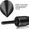 Miniatyrbillede 3 af 4: Log Splitter Træ Splitter, Heavy Duty Bore Cone Skrue Brandleder Splitter Cone Skruetrækker Brænde Træskæringsværktøj med Hex Skaft, Kvadrat S