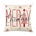Miniatyrbilde 1 av 3: Juledekorasjoner - Juleputetrekk 45*45cm, God Jul Juledekorasjon Hjem Sofa Dekorasjon