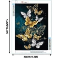 Miniatyrbild 2 av 2: 5D diamantmålning, diamantmålning full strass - 5D full diamant handgjord DIY, för heminredning, 30 * 40 cm