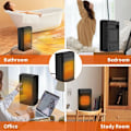 Miniatyrbillede 4 af 4: 1500W bærbar backup-varme - 3 tilstande, overophedningsbeskyttelse, 12 timers timer
