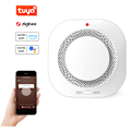Miniatyrbild 1 av 5: Tuya ZigBee trådlös smart rökdetektor, 360° induktionsrökdetektor, ljud- och ljuslarm, SMS-avisering, varning för lågt batteri, Mob