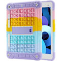 Pikkukuva 1 / 5: Sopii iPad 10.2 -suojakotelopidikkeeseen, violetti reuna (2021/2020/2019 iPad 10.2 -suojakotelo), silikoninauhan kynäsilmukka