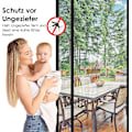 Miniatyrbillede 4 af 5: Magnetisk vindue- og dør myggenet 90x210 til skydedør, indgang, sving, rul op, campingvogn, balkon, autocamper