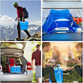 Miniatyrbild 3 av 5: 3-pack hopfällbara vattenbehållare, 5L hopfällbar vattenpåse, vattenbehållare bärbar vattenblåsa, hopfällbar vattentank för camping vandring picknick,